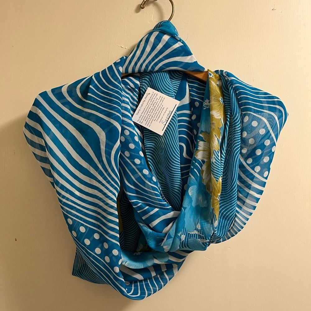 NWT infinity scarf - handcrafted, fair trade from India